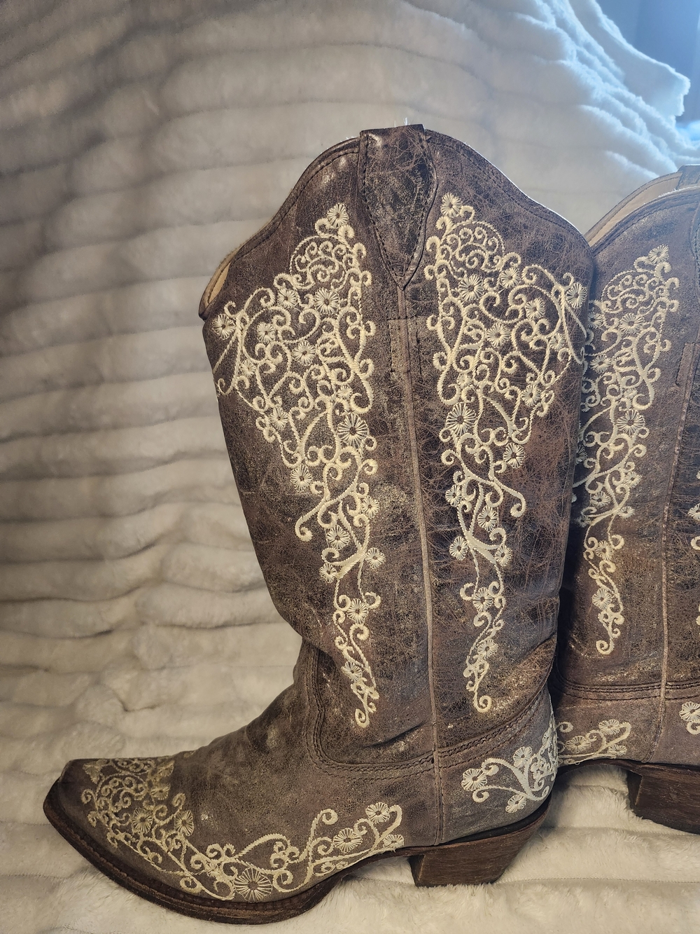 Corral Women's Crater Brown Western Boots Size 8